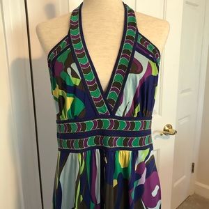 BCBGMaxAzria Halter Gown